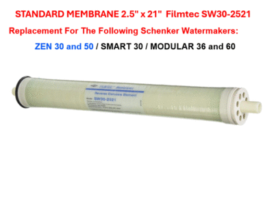 Membrane: 2.5″ x 21″ Filmtec SW30-2521 For ZEN30/50