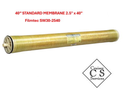 Membrane: 2.5″ x 40″ Filmtec SW30-2540
