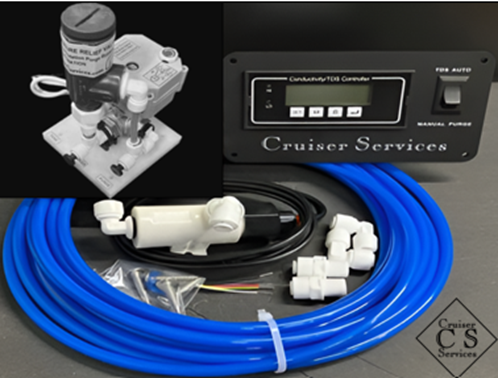 Watermaker Install Kit No3 with Panel Mount TDS Meter and DC Automatic Valve