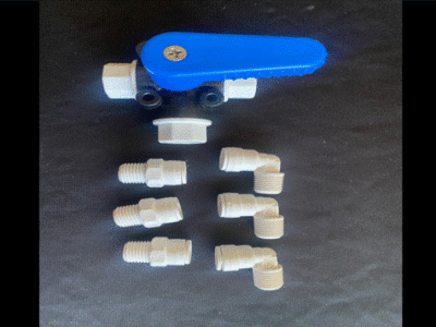 Non-Blocking Panel or Bulkhead Mounting Valve (For Directing Product Water to Two Tanks)