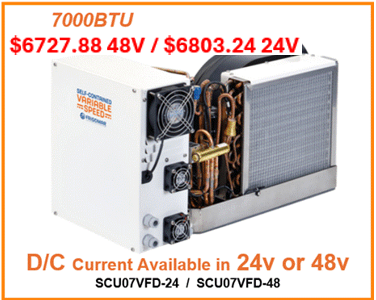 Frigomar 7,000BTU 48/24VDC SCU07VFD-24 / 48