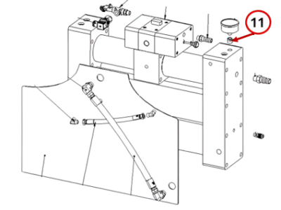PLASTIC BLUE FITTING - MALE/FEMALE REDUCING 1/2"M 1/4"F