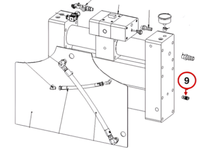 PLASTIC SERTO FITTING 6X8 - MALE ADAPTOR UNION 1/4"