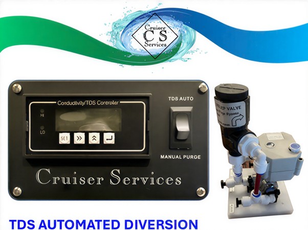 Universal Watermaker Automatic TDS Measurement and Product Water Diversion System