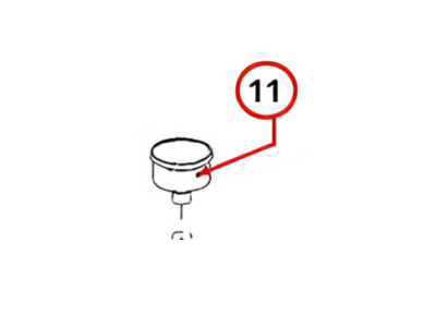 207187 PRESSURE GAUGE 0-16 BAR - D50 BACK CONNECTION + FITTING