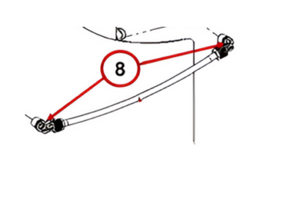 PLASTIC SERTO FITTING 6X8 - MALE ADAPTOR ELBOW UNION 1/4"