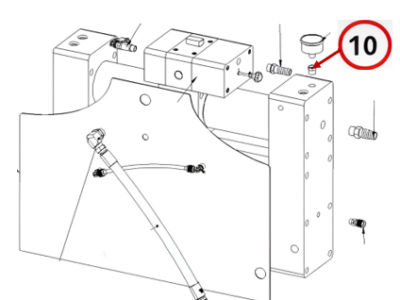PLASTIC BLUE FITTING - MALE/FEMALE REDUCING UNION 3/8"M 1/4"F
