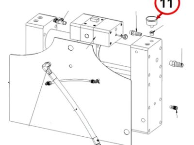 PRESSURE GAUGE 0-16 BAR - D50 BACK CONNECTION
