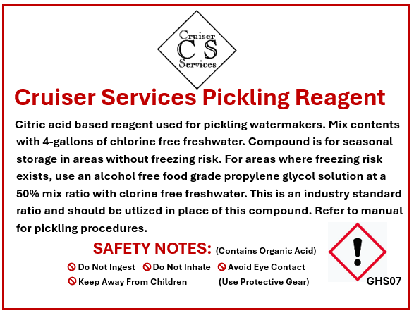 CS Watermaker Pickling Reagent