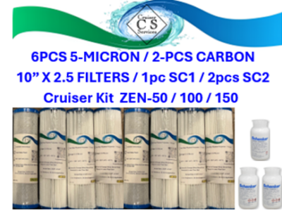 Cruising Kit-Schenker Watermaker Consumable Supplies ZEN 50 And All Others-10" Filters