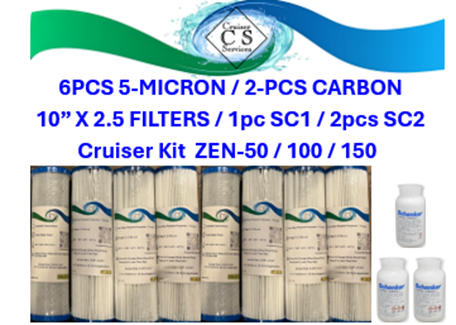 Cruising Kit-Schenker Watermaker Consumable Supplies ZEN 50 And All Others-10" Filters