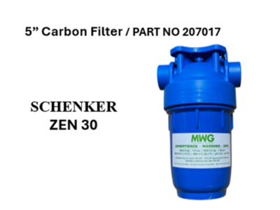 Schenker Watermaker Zen30 5" Carbon Filter Housing Part No 207017