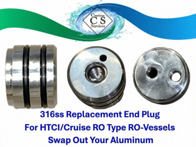 Replacement Stainless Steel End Plug for HTCI/Cruise RO type RO Pressure Vessels